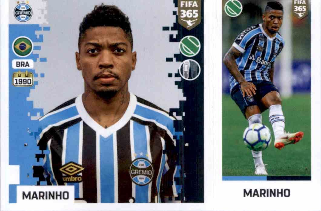 Marinho Sticker 346 a/b Panini FIFA365 2019 Gremio 