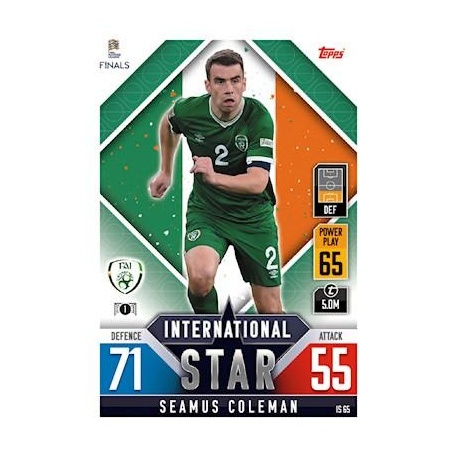 Seamus Coleman Republic of Ireland IS 65