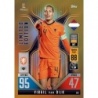 Trading Cards Virgil van Dijk Netherlands Limited Edition Gold Topps Match Attax 101 Nations League 2022-23