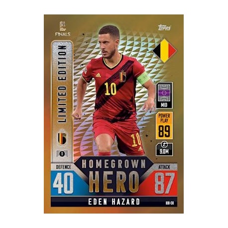 Eden Hazard Belgium Homegrown Hero Limited Edition HH EH