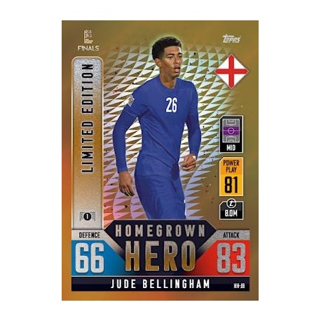 Jude Bellingham England Homegrown Hero Limited Edition HH JB
