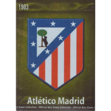 Escudo Brillante Dorado Atlético Madrid 82