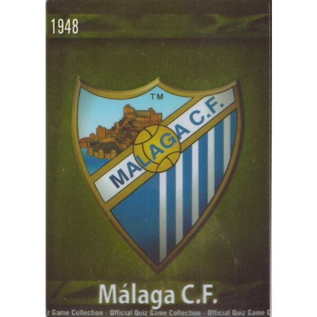 Escudo Brillante Dorado Málaga 190