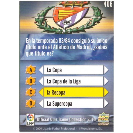 Escudo Brillante Liso Valladolid 406