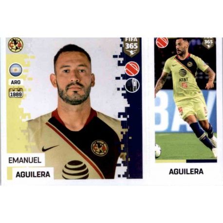 Emanuel Aguilera - Club América 371 Panini FIFA 365 2019 Sticker Collection