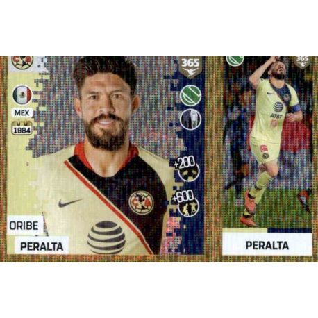 Sticker 382 a/b Club America Panini FIFA365 2019 Oribe Peralta 