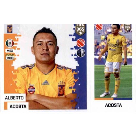 Alberto Acosta - Tigres 388 Panini FIFA 365 2019 Sticker Collection