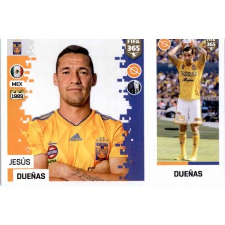 Jesús Dueñas - Tigres 393 Panini FIFA 365 2019 Sticker Collection