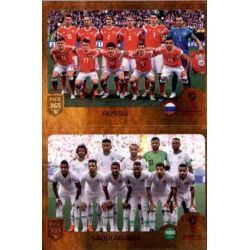 Russia / Saudi Arabia - Group A 400 Panini FIFA 365 2019 Sticker Collection