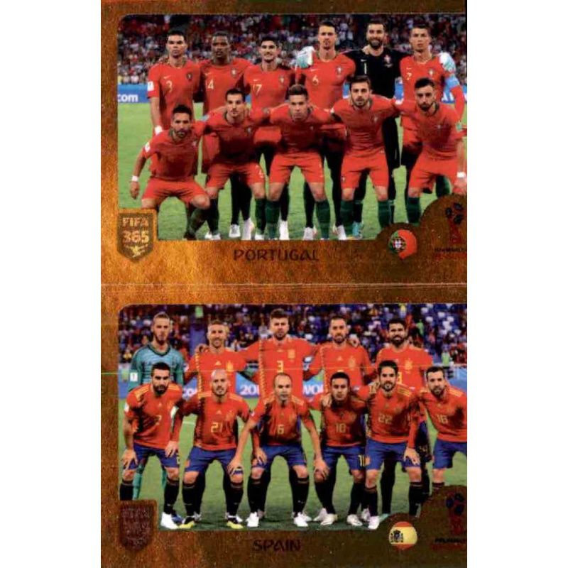Sticker 412 a/b Panini FIFA365 2019 Belgium / Panama Gruppe G 