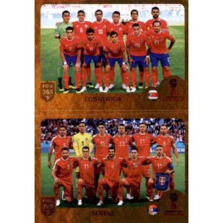 Costa Rica / Serbia - Group E 409 Panini FIFA 365 2019 Sticker Collection