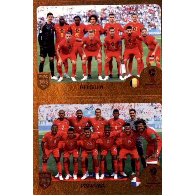 Gruppe G Sticker 412 a/b Belgium / Panama Panini FIFA365 2019