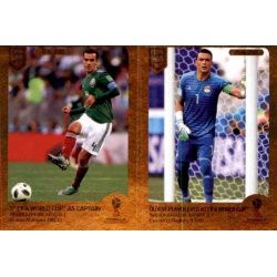 Rafael Márquez / Essam El Hadary - Oldest player FIFA World Cup - Highlights 418 Panini FIFA 365 2019 Sticker Collection