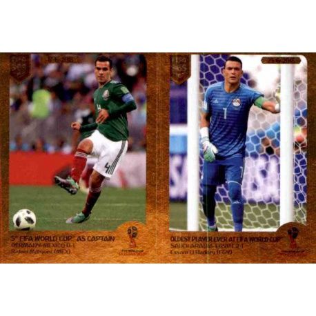 Rafael Márquez / Essam El Hadary - Oldest player FIFA World Cup - Highlights 418 Panini FIFA 365 2019 Sticker Collection