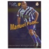 Trading Cards Manuel Pablo Top Azul Mundicromo Fichas Liga 2009-10