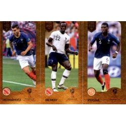 Lucas Hernandez / Benjamin Mendy / Paul Pogba - Champions 429 Panini FIFA 365 2019 Sticker Collection
