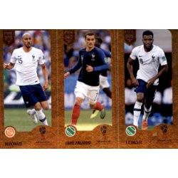 Steven Nzonzi / Antoine Griezmann / Thomas Lemar - Champions 431 Panini FIFA 365 2019 Sticker Collection