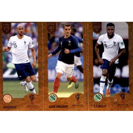 Steven Nzonzi / Antoine Griezmann / Thomas Lemar - Champions 431 Panini FIFA 365 2019 Sticker Collection