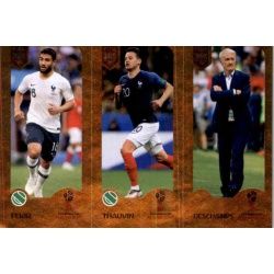 Nabil Fekir / Florian Thauvin / Didier Deschamps - Champions 433 Panini FIFA 365 2019 Sticker Collection
