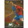 Cromos de Fútbol Iniesta Top Dorado Las Fichas Quiz Liga 2009-10