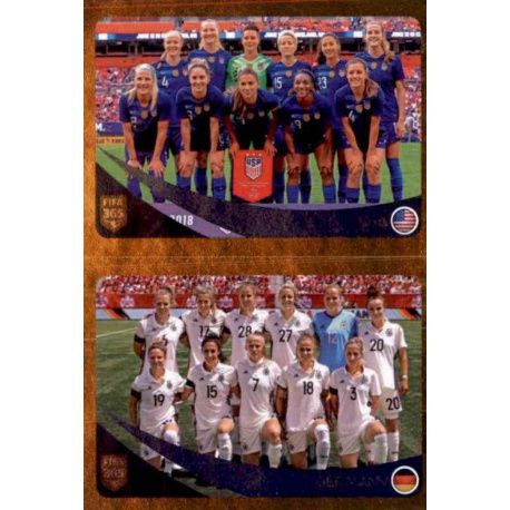 USA /Germany 442 Panini FIFA 365 2019 Sticker Collection