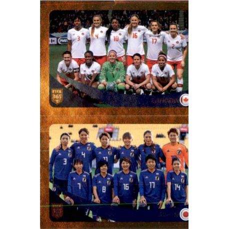 Canada /Japan 444 Panini FIFA 365 2019 Sticker Collection