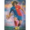 Soccer Trading Cards Puyol Top Jaspeado Azul Mundicromo Quiz 2009-10