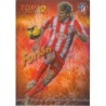 Trading Cards Forlán Top Jaspeado Rojo Mundicromo Fichas Liga 2009-10