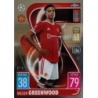 Trading Cards Mason Greenwood Manchester United Topps Match Attax Chrome 2021/22