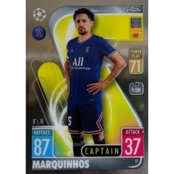 Trading Cards Marquinhos  PSG Match Attax Chrome Champions League 21/22