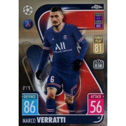 Offer Soccer Cards Marco Verratti PSG Topps Match Attax Chrome 21/22