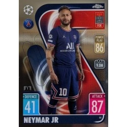 Cromos de Fútbol Neymar Jr PSG Topps Match Attax Chrome 2021/22