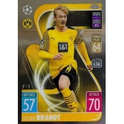 Trading Cards Julian Brandt Borussia Dortmund Match Attax Chrome Champions League 21/22