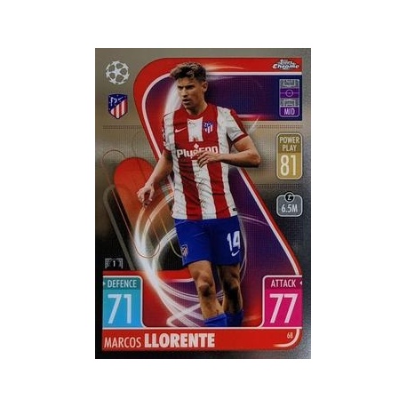 Marcos Llorente Atletico Madrid 68