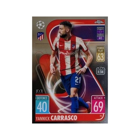 Yannick Carrasco Atletico Madrid 70