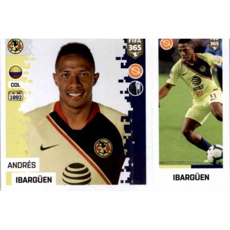 Andrés Ibargüen - Club América 377 Panini FIFA 365 2019 Sticker Collection