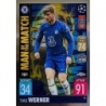 Cromos de Fútbol Timo Werner Man of the Match Topps Match Attax Chrome 2021/22
