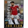 Soccer Trading Cards Kevin De 100 Club Topps Match Attax Chrome 21/22