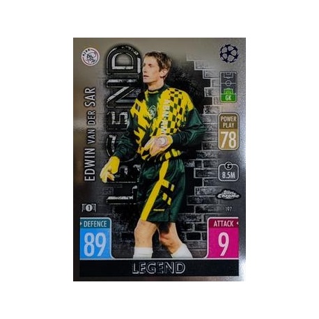 Rare Panini Card Voetbal 94 1994 Edwin Van Der Sar Ajax Rookie # 1 Mint