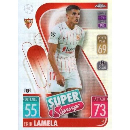 Erik Lamela Refractor Super Signings Sevilla 160