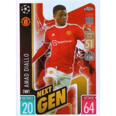 Amad Diallo Refractor Next Gen Manchester United 167