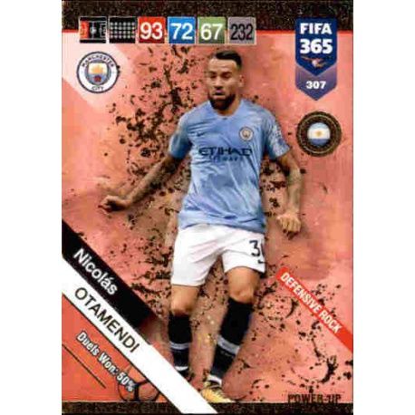 Nicolás Otamendi Defensive Rock 307 FIFA 365 Adrenalyn XL