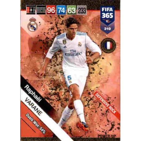 Raphaël Varane Defensive Rock 310 FIFA 365 Adrenalyn XL