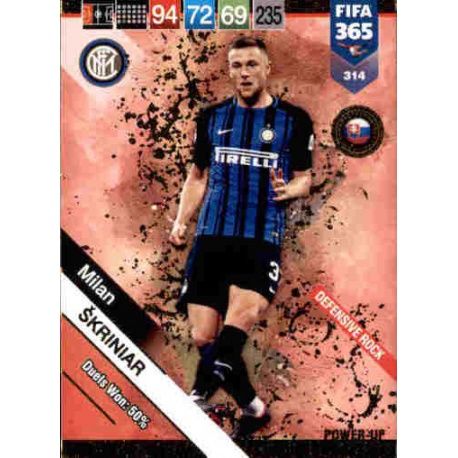 Milan Škriniar Defensive Rock 314 FIFA 365 Adrenalyn XL