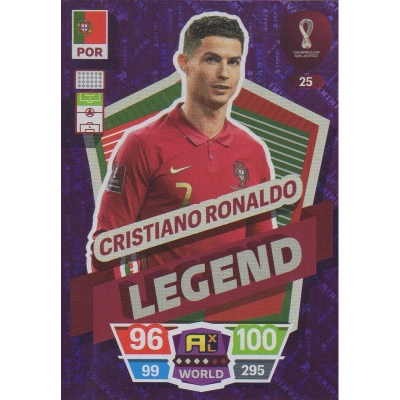 Comprar Cromo Cristiano Ronaldo Legend Panini Adrenalyn XL Qatar 2022