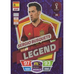 Sergio Busquets Legend Spain 26