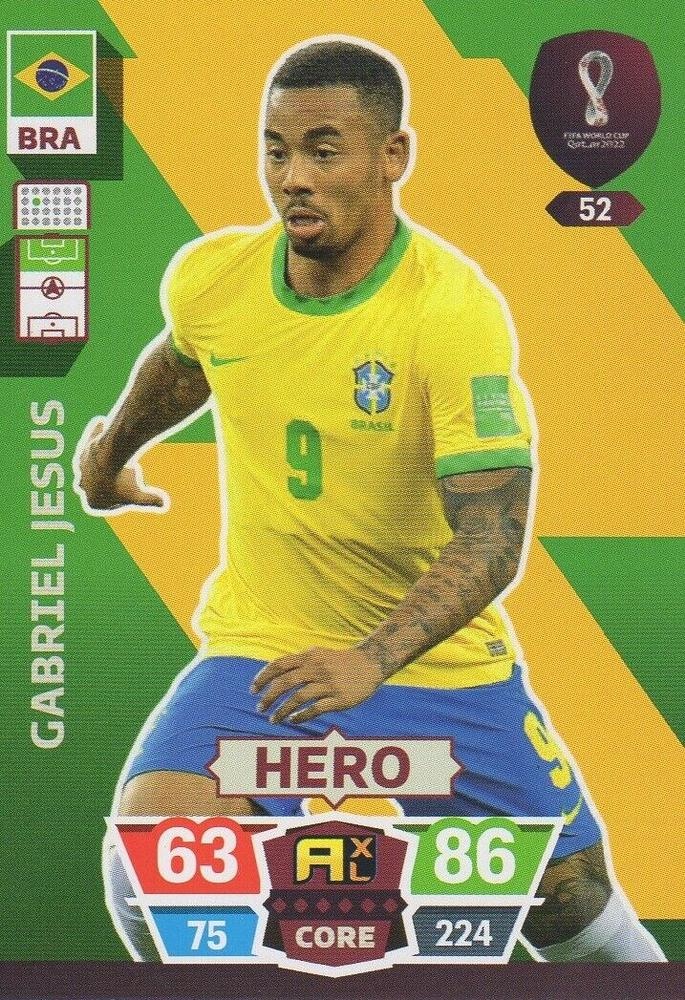 Buy Cards Gabriel Jesus Brazil Adrenalyn Xl Qatar 22
