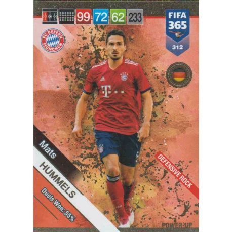 Mats Hummels Defensive Rock 312 FIFA 365 Adrenalyn XL