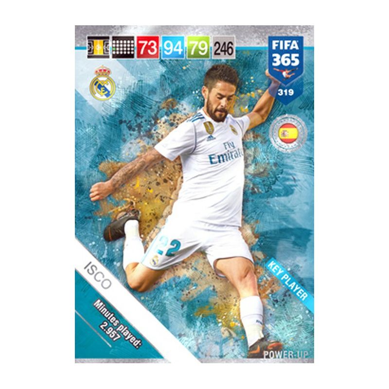Isco Panini FIFA365 2019 Sticker 107 a/b Real Madrid CF 