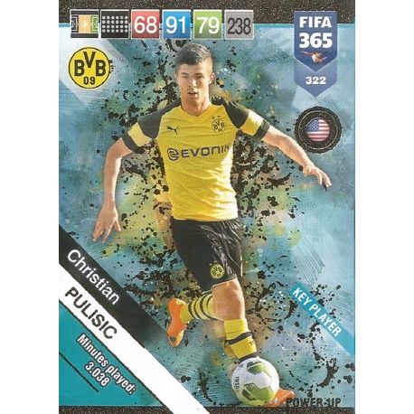 Christian Pulisic Key Players 322 FIFA 365 Adrenalyn XL